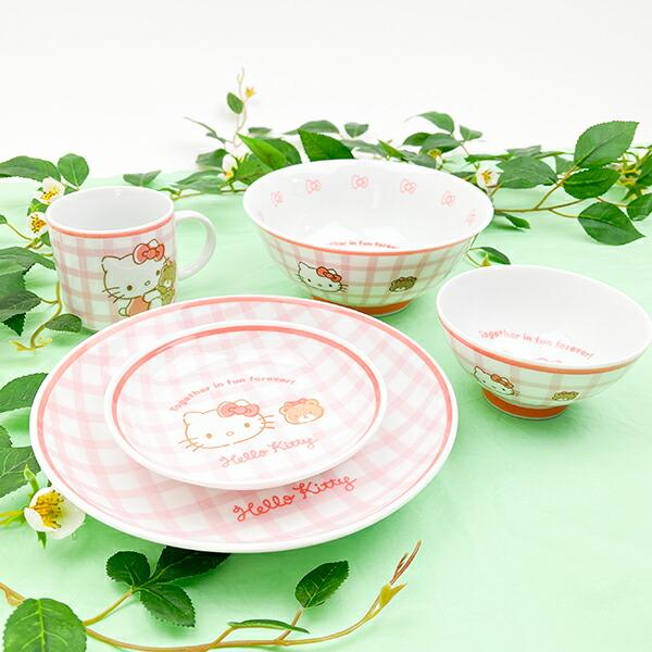 サンリオ ハローキティ 染付茶碗 チェック 食器 日本製 Sanrio 商品画像6：キャラグッズPERFECT WORLD TOKYO