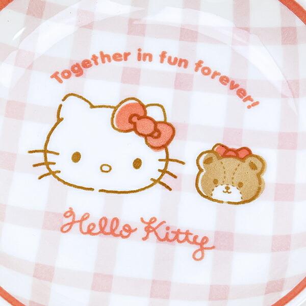 サンリオ ハローキティ 染付ミニ深皿 チェック 食器 日本製 Sanrio 商品画像2：キャラグッズPERFECT WORLD TOKYO