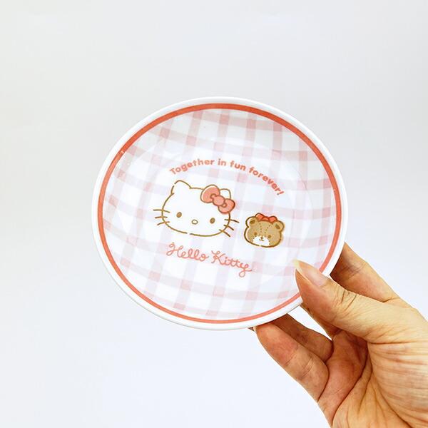 サンリオ ハローキティ 染付ミニ深皿 チェック 食器 日本製 Sanrio 商品画像3：キャラグッズPERFECT WORLD TOKYO