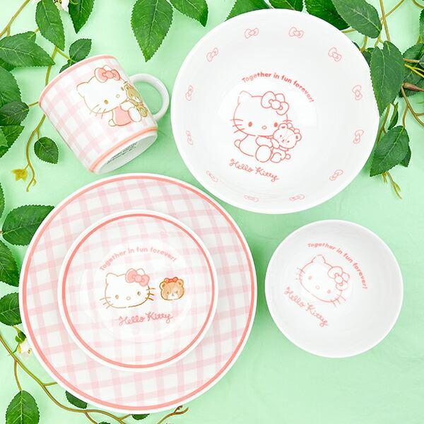 サンリオ ハローキティ 染付ミニ深皿 チェック 食器 日本製 Sanrio 商品画像5：キャラグッズPERFECT WORLD TOKYO