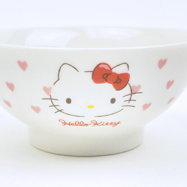 サンリオ ハローキティ こども茶碗 ピンクハート 食器 キッズ 日本製 Sanrio 商品画像2：キャラグッズPERFECT WORLD TOKYO