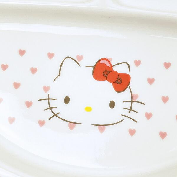 サンリオ ハローキティ ランチプレート ピンクハート 食器 日本製 Sanrio 商品画像2：キャラグッズPERFECT WORLD TOKYO