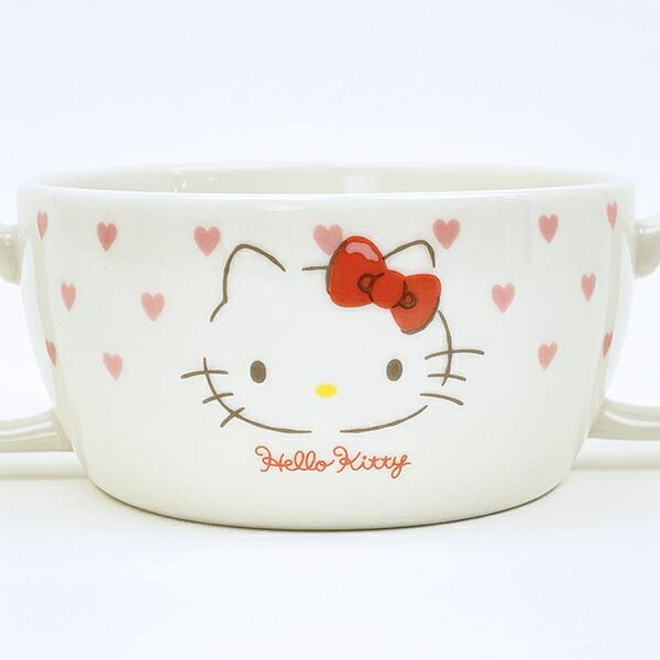 サンリオ ハローキティ ブリオン(スープカップ) ピンクハート 食器 日本製 Sanrio 商品画像2：キャラグッズPERFECT WORLD TOKYO