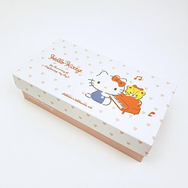 サンリオ ハローキティ 食器 ギフトセット ピンクハート キッズ 日本製 Sanrio 商品画像2：キャラグッズPERFECT WORLD TOKYO