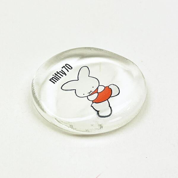ミッフィー miffy 70th ナインチェ ガラス丸箸置き 食器 日本製 商品画像2：キャラグッズPERFECT WORLD TOKYO