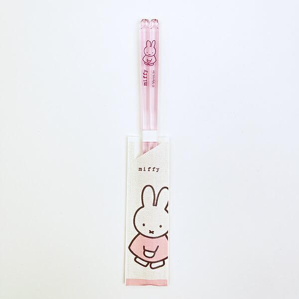 ミッフィー miffy cotton クリア箸 ライトピンク 食器 日本製