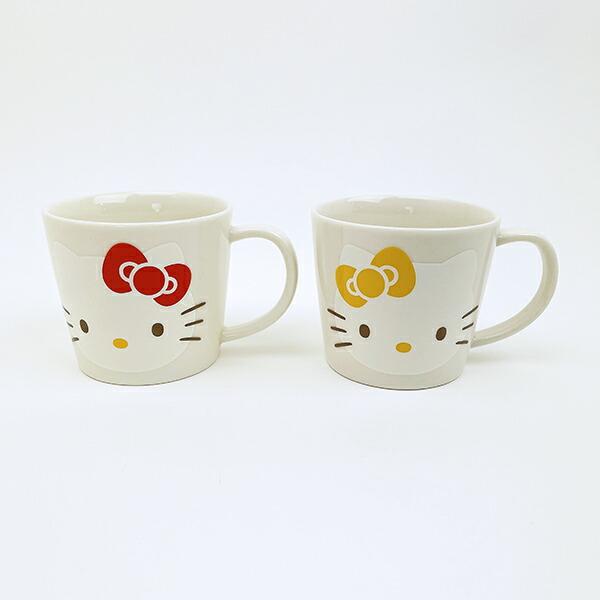 サンリオ ハローキティ ペアマグカップ ホワイトシスターズ コップ 日本製 Sanrio 商品画像2：キャラグッズPERFECT WORLD TOKYO