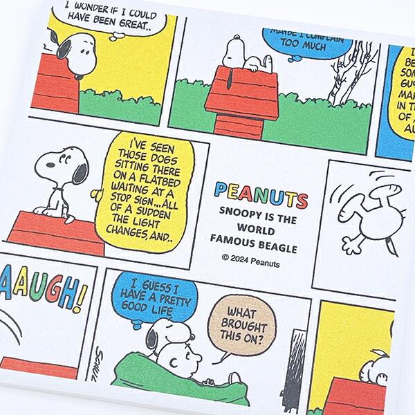スヌーピー コミックス 角型陶製吸水コースター (レトロカラー) キッチン SNOOPY 商品画像2：キャラグッズPERFECT WORLD TOKYO