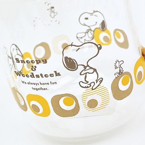スヌーピー ブラウン・キューブ カラーハンドル耐熱ガラスマグカップ コップ 日本製 SNOOPY 商品画像2：キャラグッズPERFECT WORLD TOKYO