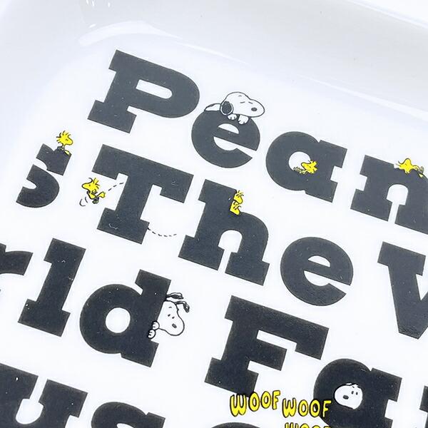 スヌーピー レターズ モーメントスクエアトレー お皿 食器 SNOOPY 商品画像2：キャラグッズPERFECT WORLD TOKYO