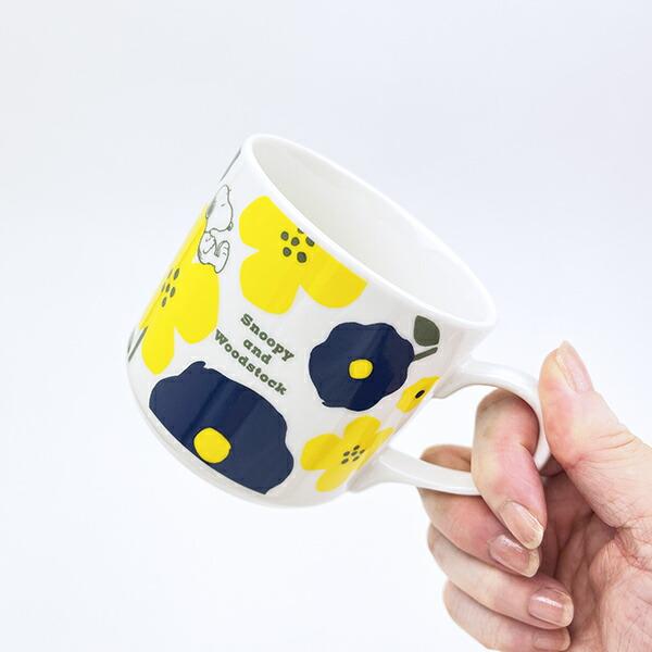 スヌーピー フラワー モーメントマグカップ コップ 日本製 SNOOPY 商品画像4：キャラグッズPERFECT WORLD TOKYO