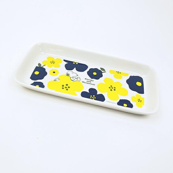 スヌーピー フラワー モーメントロングトレー お皿 食器 SNOOPY 商品画像3：キャラグッズPERFECT WORLD TOKYO