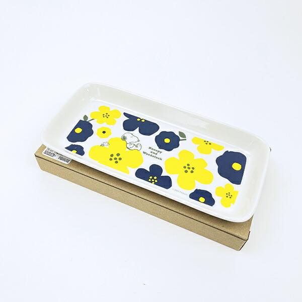 スヌーピー フラワー モーメントロングトレー お皿 食器 SNOOPY 商品画像4：キャラグッズPERFECT WORLD TOKYO