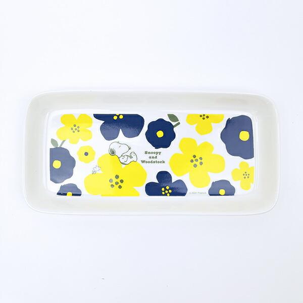 スヌーピー フラワー モーメントロングトレー お皿 食器 SNOOPY