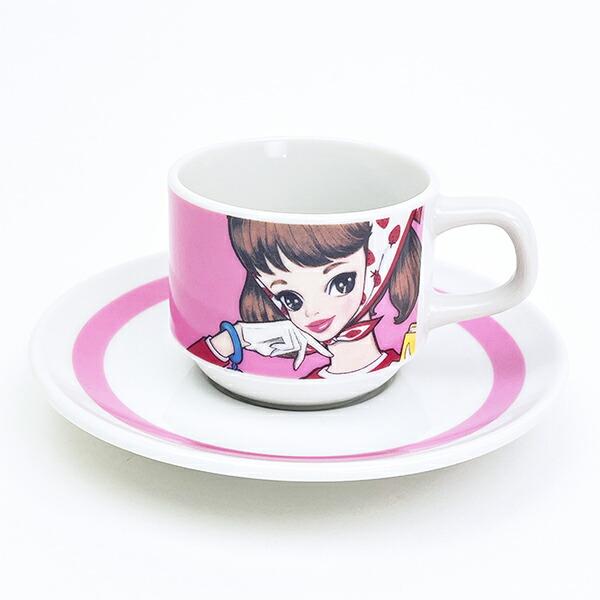 内藤ルネ ルネガール デミタスカップ＆ソーサー ピンク マグカップ 食器 日本･･･