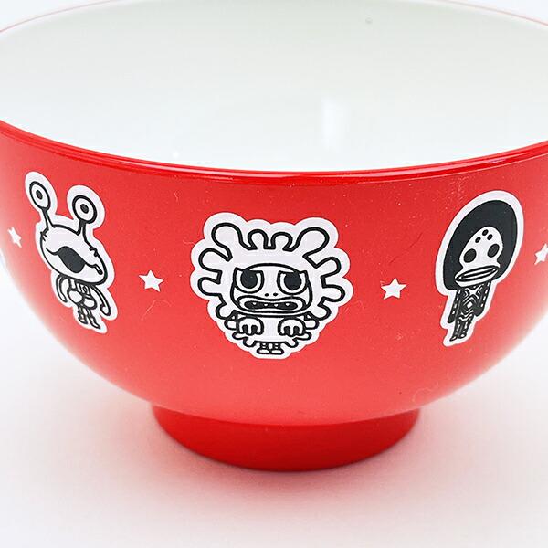 ウルトラマン かいじゅうステップワンダバダ 塗汁椀(M) キッズ レッド 食器 日本製 商品画像2：キャラグッズPERFECT WORLD TOKYO
