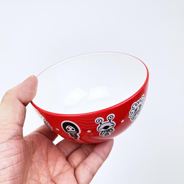 ウルトラマン かいじゅうステップワンダバダ 塗汁椀(M) キッズ レッド 食器 日本製 商品画像4：キャラグッズPERFECT WORLD TOKYO