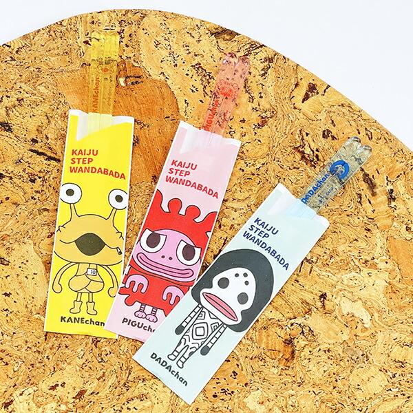 ウルトラマン かいじゅうステップワンダバダ クリア箸(カネちゃん) キッズ イエロー 食器 日本製 商品画像5：キャラグッズPERFECT WORLD TOKYO