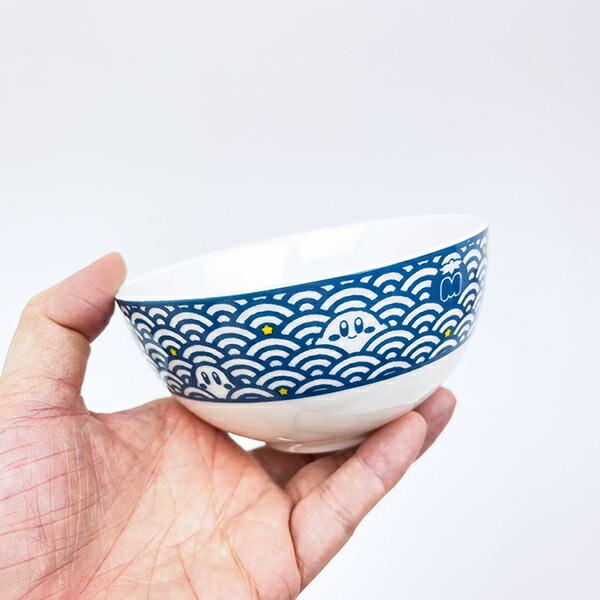 星のカービィ カービィたちと青海波 茶碗  ふわふ和コレクションシリーズ 食器 商品画像5：キャラグッズPERFECT WORLD TOKYO
