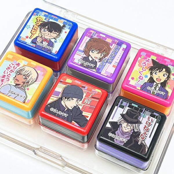 名探偵コナン スタンプセット はんこ 文具 商品画像2：キャラグッズPERFECT WORLD TOKYO