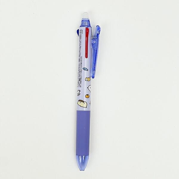 お文具といっしょ フリクションボール3スリム 三色ボールペン ブルー 文具 日本製 商品画像2：キャラグッズPERFECT WORLD TOKYO