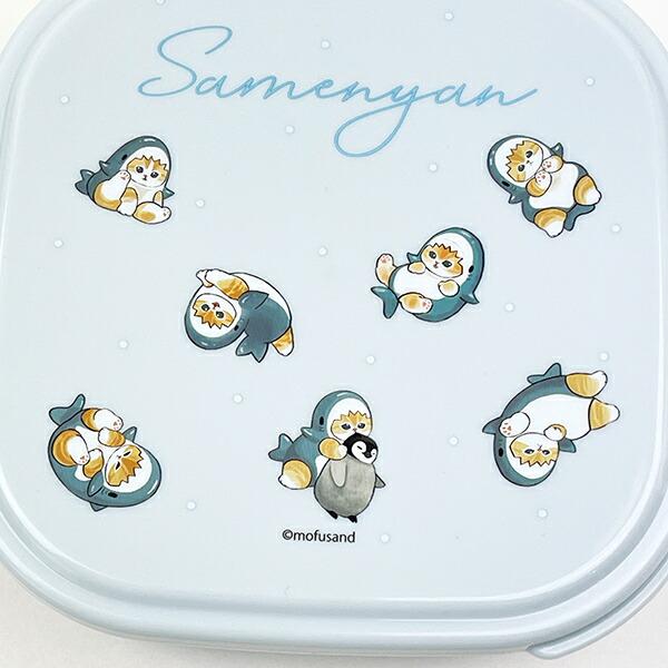 モフサンド mofusand シール容器2Pセット ブルー ランチ 日本製 商品画像2：キャラグッズPERFECT WORLD TOKYO