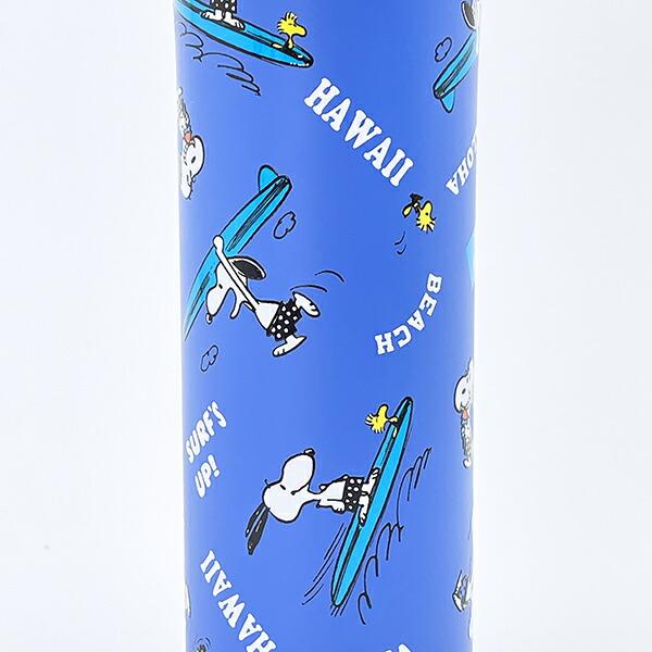 スヌーピー ワンプッシュボトル ブルー ランチ 水筒 SNOOPY 商品画像2：キャラグッズPERFECT WORLD TOKYO