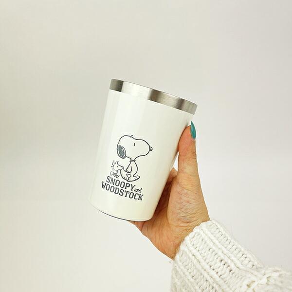 スヌーピー  コンビニコーヒー ステンレスタンブラー(M) ホワイト コップ  SNOOPY 商品画像4：キャラグッズPERFECT WORLD TOKYO
