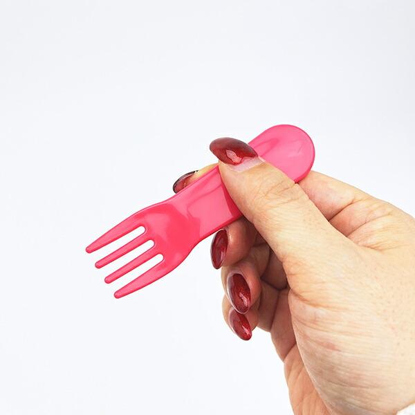 サンリオ ハローキティ 丸型ランチボックス2段（フォーク付き） お弁当箱 日本製 Sanrio 商品画像5：キャラグッズPERFECT WORLD TOKYO