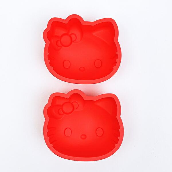サンリオ ハローキティ  シリコンケーキ型(2Ｐ) おやつタイムシリーズ キッチン Sanrio 商品画像2：キャラグッズPERFECT WORLD TOKYO