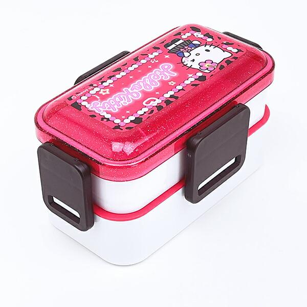 サンリオ ハローキティ 2段ふわっと弁当箱 ランチ 日本製 Sanrio 商品画像3：キャラグッズPERFECT WORLD TOKYO