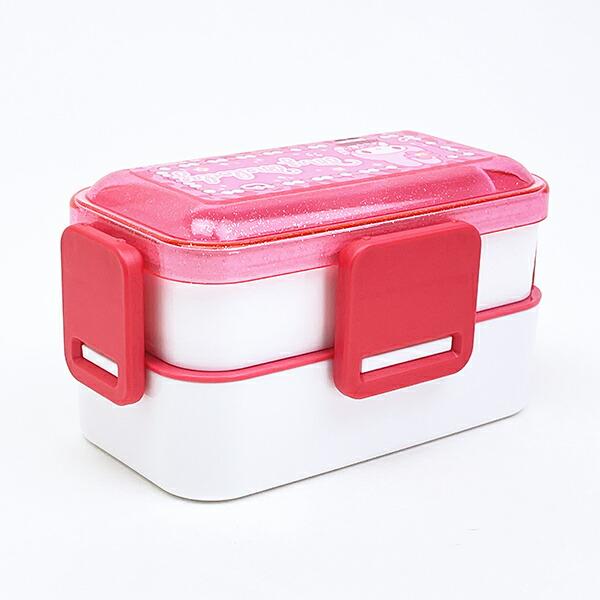 サンリオ マイメロディ 2段ふわっと弁当箱 ランチ 日本製 Sanrio 商品画像3：キャラグッズPERFECT WORLD TOKYO