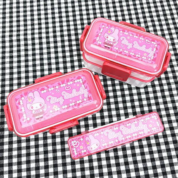 サンリオ マイメロディ 2段ふわっと弁当箱 ランチ 日本製 Sanrio 商品画像8：キャラグッズPERFECT WORLD TOKYO
