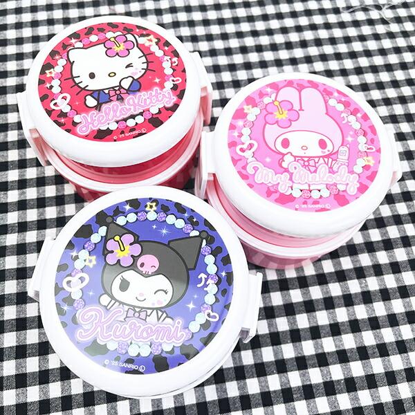 サンリオ マイメロディ 丸型ランチボックス2段（フォーク付き） お弁当箱 日本製 Sanrio 商品画像6：キャラグッズPERFECT WORLD TOKYO
