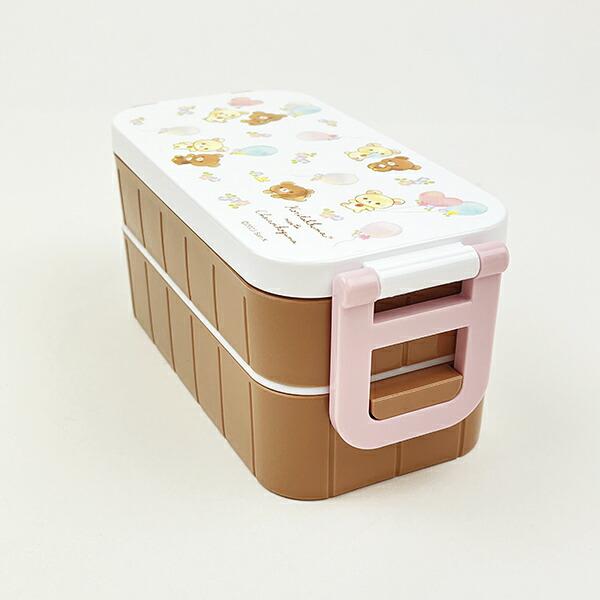 リラックマ コリラックマ＆チャイロコグマ 抗菌タイトランチボックス2段  ランチ 日本製 商品画像3：キャラグッズPERFECT WORLD TOKYO