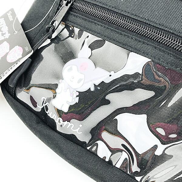 サンリオ クロミ トラベルバッグ＆グッズボディバッグ フロントクリアポケット 旅行 Sanrio 商品画像3：キャラグッズPERFECT WORLD TOKYO