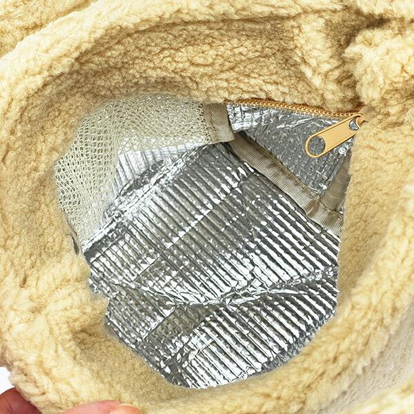 スヌーピー ボア生地 保温・保冷ジャー用ランチバッグ SNOOPY 商品画像5：キャラグッズPERFECT WORLD TOKYO