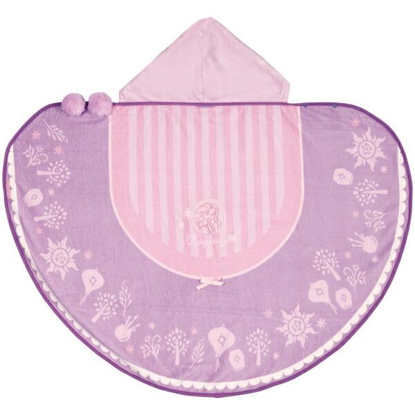 ディズニープリンセス ラプンツェル 吸水速乾フード付き バスポンチョ バスタオル キッズ Disney 商品画像3：キャラグッズPERFECT WORLD TOKYO