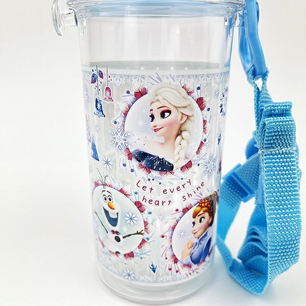 ディズニー アナと雪の女王 食洗機対応 クリアプラボトル ブルー ランチ 水筒 Disney 商品画像2：キャラグッズPERFECT WORLD TOKYO