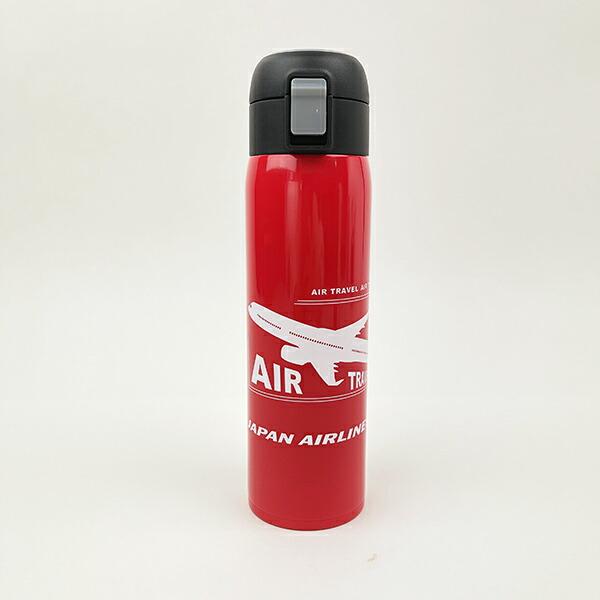 JAL(JAPAN AIRLINES) ワンタッチマグボトル (レッド) ランチ 水筒 日本航空