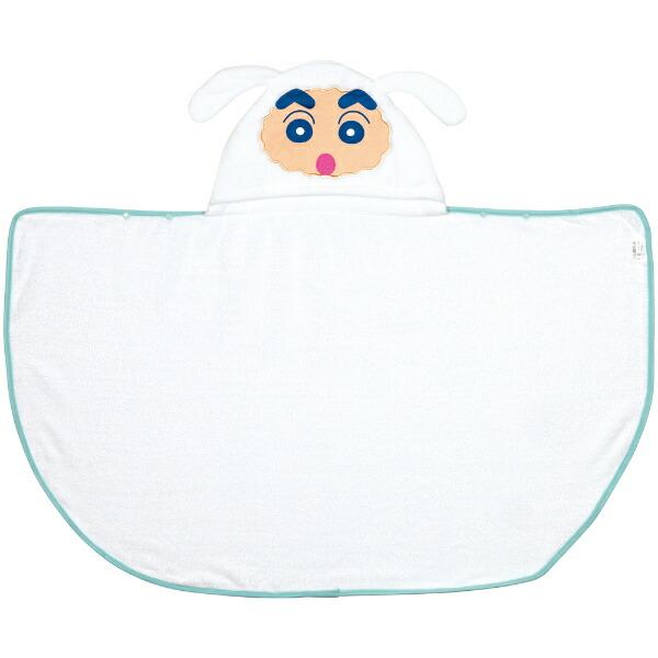 クレヨンしんちゃん しんちゃん×シロ 吸水速乾フード付き バスポンチョ バスタオル キッズ 商品画像3：キャラグッズPERFECT WORLD TOKYO