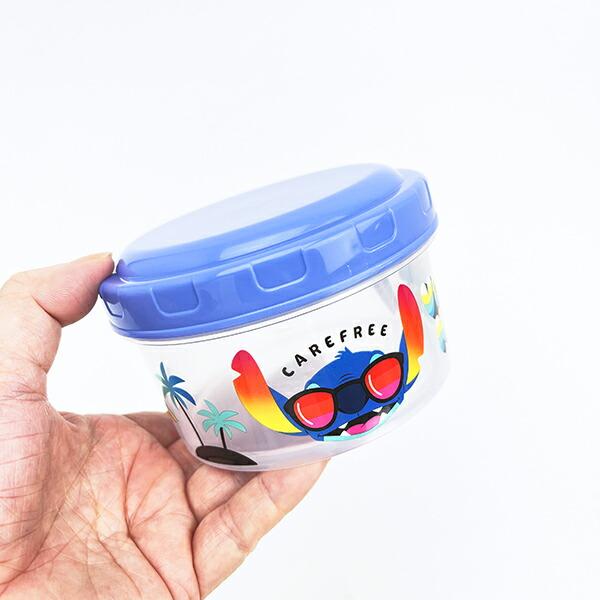 ディズニー スティッチ 抗菌ラウンド型フードコンテナ(S/M) 弁当箱 ランチ 日本製 Disney 商品画像6：キャラグッズPERFECT WORLD TOKYO
