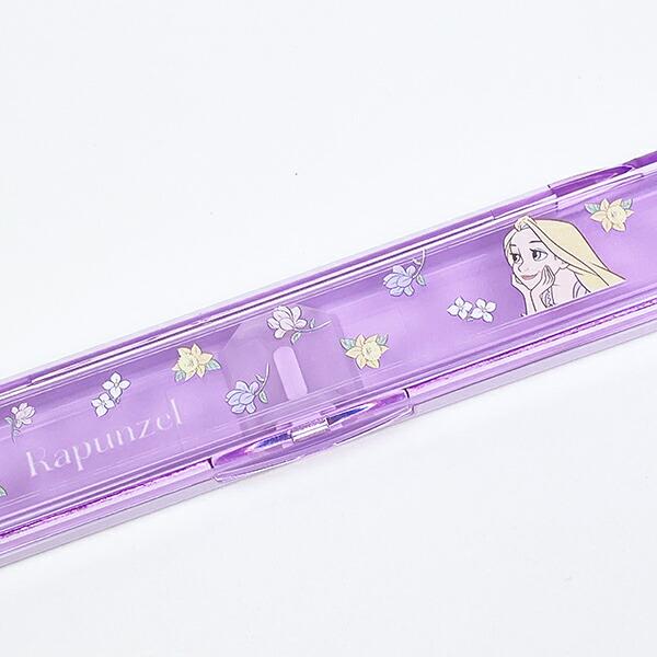 ディズニー プリンセス ラプンツェル 抗菌音の鳴らない箸・箸箱セット フラワー ランチ 日本製 Disney 商品画像2：キャラグッズPERFECT WORLD TOKYO