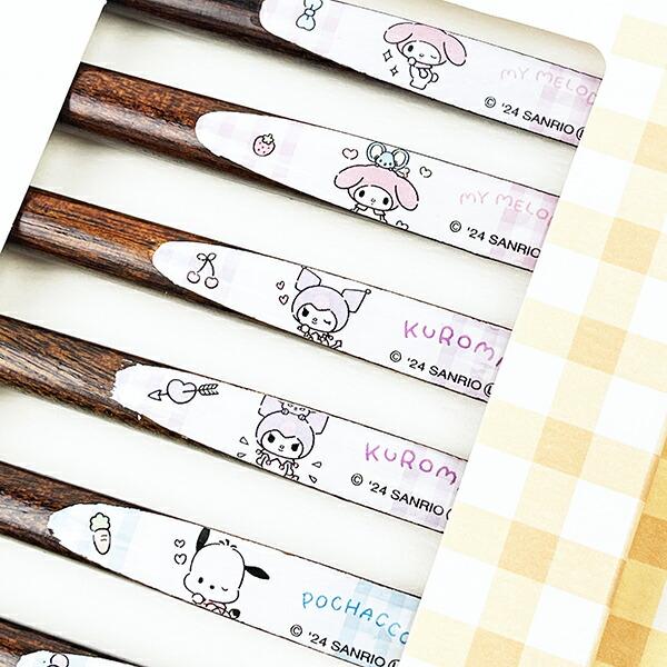 サンリオキャラクターズ 天削り箸10本セット 食器 Sanrio 商品画像2：キャラグッズPERFECT WORLD TOKYO