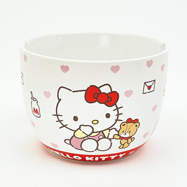 サンリオ ハローキティ 陶器製ボウル箸セット いつもいっしょのお友だちシリーズ Sanrio 商品画像2：キャラグッズPERFECT WORLD TOKYO
