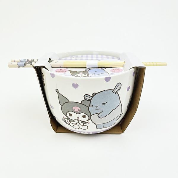サンリオ クロミ 陶器製ボウル箸セット いつもいっしょのお友だちシリーズ Sanrio 商品画像7：キャラグッズPERFECT WORLD TOKYO