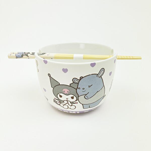 サンリオ クロミ 陶器製ボウル箸セット いつもいっしょのお友だちシリーズ Sa･･･