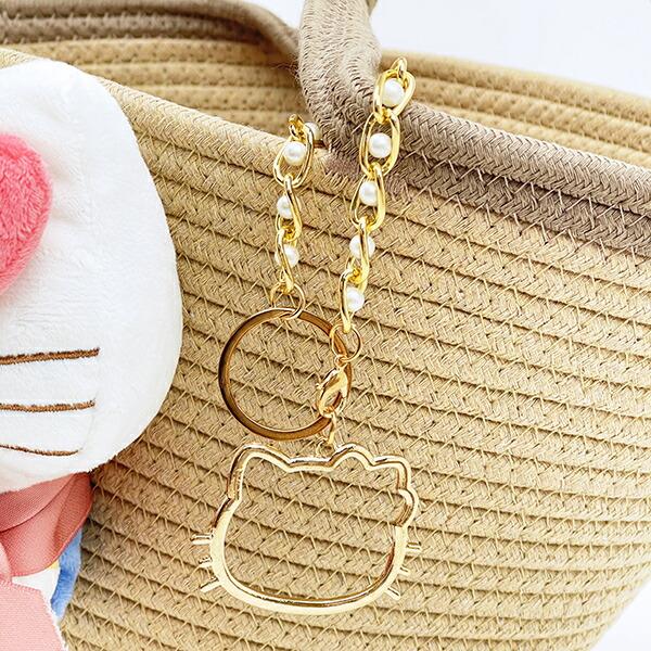 サンリオ ハローキティ ぬいぐるみ付かご風バッグ かごバッグ Sanrio 商品画像3：キャラグッズPERFECT WORLD TOKYO