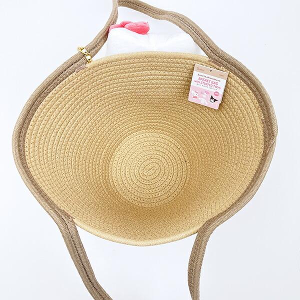 サンリオ ハローキティ ぬいぐるみ付かご風バッグ かごバッグ Sanrio 商品画像5：キャラグッズPERFECT WORLD TOKYO