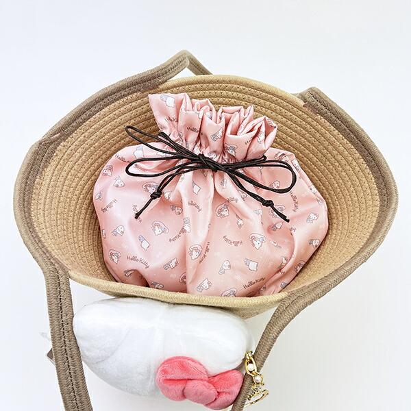 サンリオ ハローキティ ぬいぐるみ付かご風バッグ かごバッグ Sanrio 商品画像6：キャラグッズPERFECT WORLD TOKYO